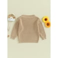 thumbnail image 4 of Bagilaanoe Toddler Baby Girl Boy Knitted Sweater Long Sleeve Pullover 3M 6M 12M 18M 24M 3T Kids Warm Jumpers Tops Fall Loose Knitwear, 4 of 9