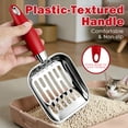 thumbnail image 3 of Stainless Steel Cat Litter Scoop, Metal Cat Litter Scoop, Kitty Metal Scooper, Sturdy Mesh Scooper, Silver, 3 of 8