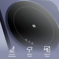 thumbnail image 3 of CIARRA CATIH1A-M Portable Induction Cooktop, Slim Single Electric Countertop Burner with Sensor Touch and Digital Time, Blue, 3 of 8