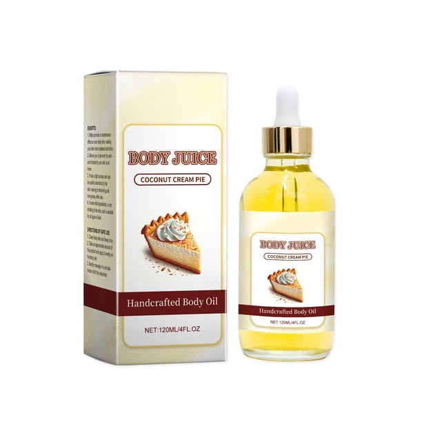 Buy 2 get 10% off Essential oils Essential Coconut oil Body Oil, Body Juice Oil, Body Juice Moisturizing Oil, Moisturizing And Cracking, Refreshing And Non Greasy Body Oil Shortcake,4FL.OZ/120ML