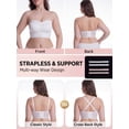 thumbnail image 5 of MINTREUS Strapless Bras for Women Wirefree Non-Slip Seamless Padded Bandeau Push Up Jelly Bra, 5 of 11
