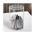 thumbnail image 2 of Round Clear Acrylic Piggy Bank Must Break to Open Money Box, 2 of 5