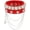 Red, variant on Cuff Bracelet Rock Punk Y2K Retro Hip Hop Street Stars Chain Small Bell Riveted PU Leather Attitude Personality