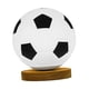 thumbnail image 2 of Lámpara de fútbol 3D, pequeña lámpara de mesa, luz nocturna con base de madera, atenuación USB, estado de ánimo Base plana, 2 of 9