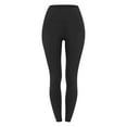 thumbnail image 4 of Gibobby Pantalon yoga mujer Fitness Slim Solid Leggings Pantalones casuales Elasticidad Mujer Empalme Ejercicio Pantalones Pantalones(Negro,XL), 4 of 5