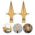 thumbnail image 3 of Miangastore Mât de Drapeau Chromé, Embout de Mât de Lance, Acier Inoxydable Doré, 2 Pcs pour Usage Intérieur, 3 of 8