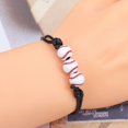 thumbnail image 3 of 12 pulseras de cordón encerado ajustables para fanáticos del béisbol, tenis, baloncesto y rugby, juego de pulseras motivacionales con pelotas deportivas, 3 of 8