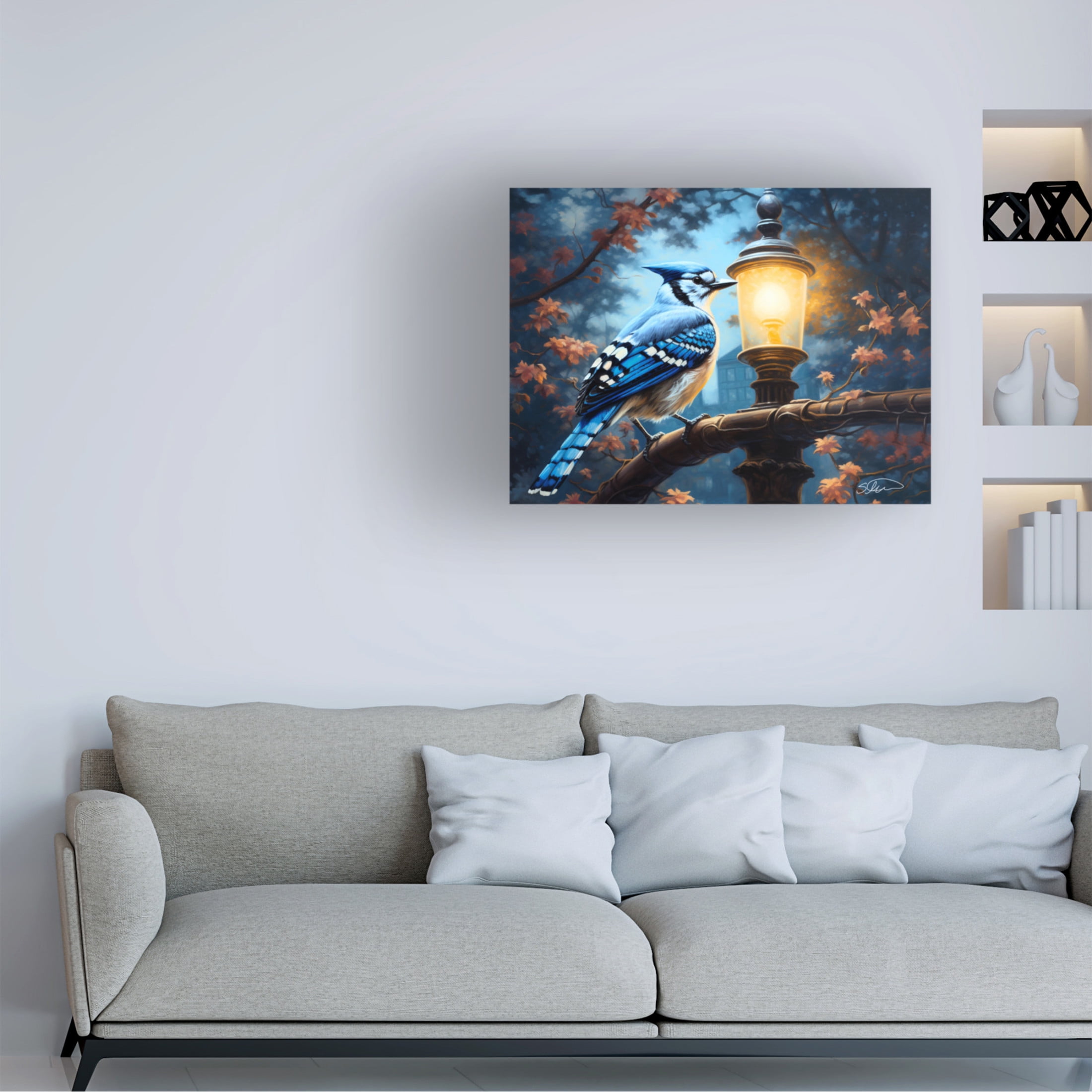 Canvas Wall Art - Stewart 'Fall Light' Wall Art for Living Room, Bedroom, or Office Décor by Trademark Fine Art - 24 x 18 Inches