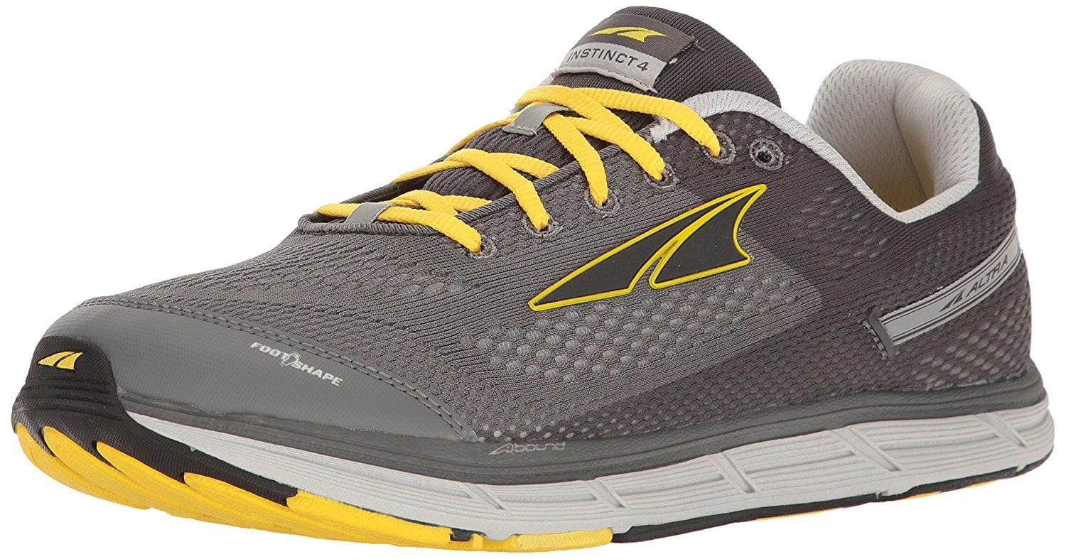 Altra Men's Instinct 4 Running Shoe, Gray/Yellow, 9 M US - Walmart.com