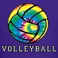 thumbnail image 3 of CafePress - Tie Dyed Volleyball T Shirt - Dark T-Shirt Kids XS-XL, 3 of 4