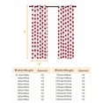 thumbnail image 6 of Valentine's Day Blackout Curtains for Bedroom, Red Love Heart Modern Romantic Art Thermal Insulated Kitchen Drapes with Grommets, Light Blocking Window Treatment, 2 Panels 42" x 54", 6 of 7
