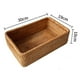 thumbnail image 5 of Cesto de almacenamiento de ratán tejido a mano de mesa cuadrado para ordenar comestibles, 5 of 11