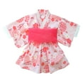 thumbnail image 4 of Gunia Girls Summer Outfits,Sets Stylish Printed Kimono Long Sleeve Set Casual Wear 1-6 Ideal Year Round Fashion Girl Clothes Set,18-24 Months, 4 of 8