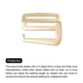 thumbnail image 4 of Unique Bargains 1.5' 38mm Webbing Release G Hook Buckle Adjusters for Backpack Strap, 8Pack Gold Tone, 4 of 5