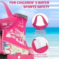 thumbnail image 6 of Gogokids Kids Swim Vest Flotation Life Jacket Bouyancy Swimwear with Adjustable Harness,30-50 lbs Pink, 6 of 8