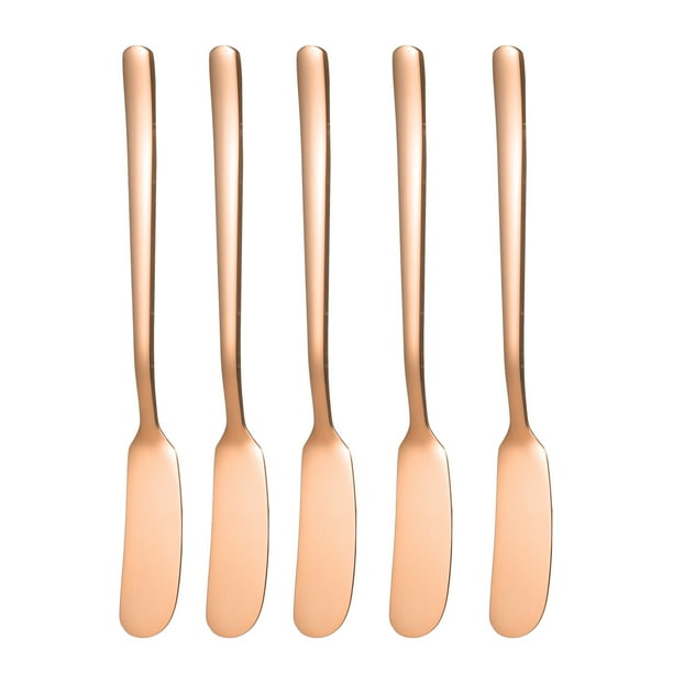 Labymos 5 Pack Stainless Steel Cheese Desert Knives Breakfast Butter