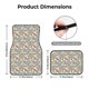 thumbnail image 5 of Fotbe Paisley Floral 5 Juego de 4 Tapetes para Auto con Estampado – Alfombrillas de Goma Reforzada, Diseño Antideslizante, Protección para Todo el Año – Vehículos, Autos, Camionetas y SUVs, 5 of 7