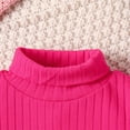 thumbnail image 4 of jsaierl Toddler Babby Girls Dresses Cute Long Sleeve Knit Turtleneck Sweater Top and Button Pleated Skirt Sets Fall Winter Clothes 6M-4T, 4 of 7