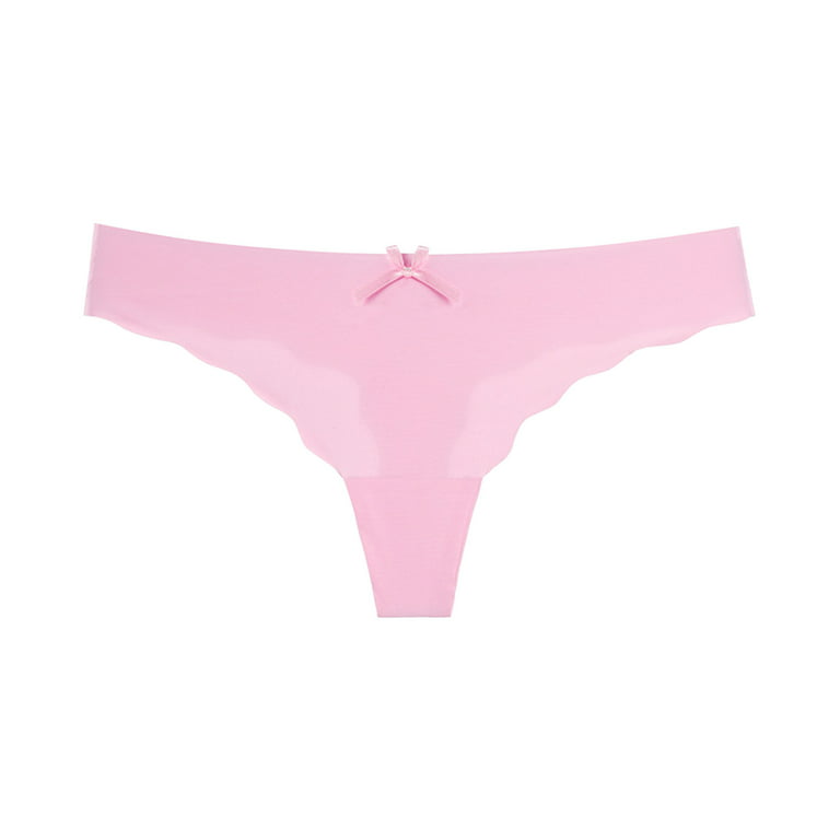 TOWED22 Womens Underwear High Waisted Thongs for Women, Nylon Spandex  Panties Breathable Soft Stretchy Underwear(Pink)