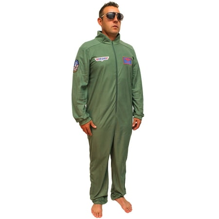 Top Gun Costume Adult Maverick Flight Suit Mens Union Suit
