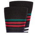 thumbnail image 3 of ALFANI Black Striped Seamless Dress Crew Socks 10-13, 3 of 3
