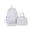 White, variant on 3-Piece Polka Dot Bow Nylon Backpack Set with Lunch Bag & Pencil Case, Large Capacity Water-Resistant Daypack with Ergonomic Straps for Daily Commute Travel Work (Black)