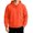 09#Saffron, variant on Men's Solid Color Pullover Hoodie, Drawstring Long Sleeve Loose Fit Casual Daily Fall Sweatshirt with Front Pocket Saffron M