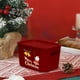thumbnail image 5 of Caja de almacenamiento navideña roja para refrigerios navideños - Organizador de plástico versátil para cosméticos, juguetes y más - Tapa duradera y resistente a la suciedad - Perfecta para sala de, 5 of 6