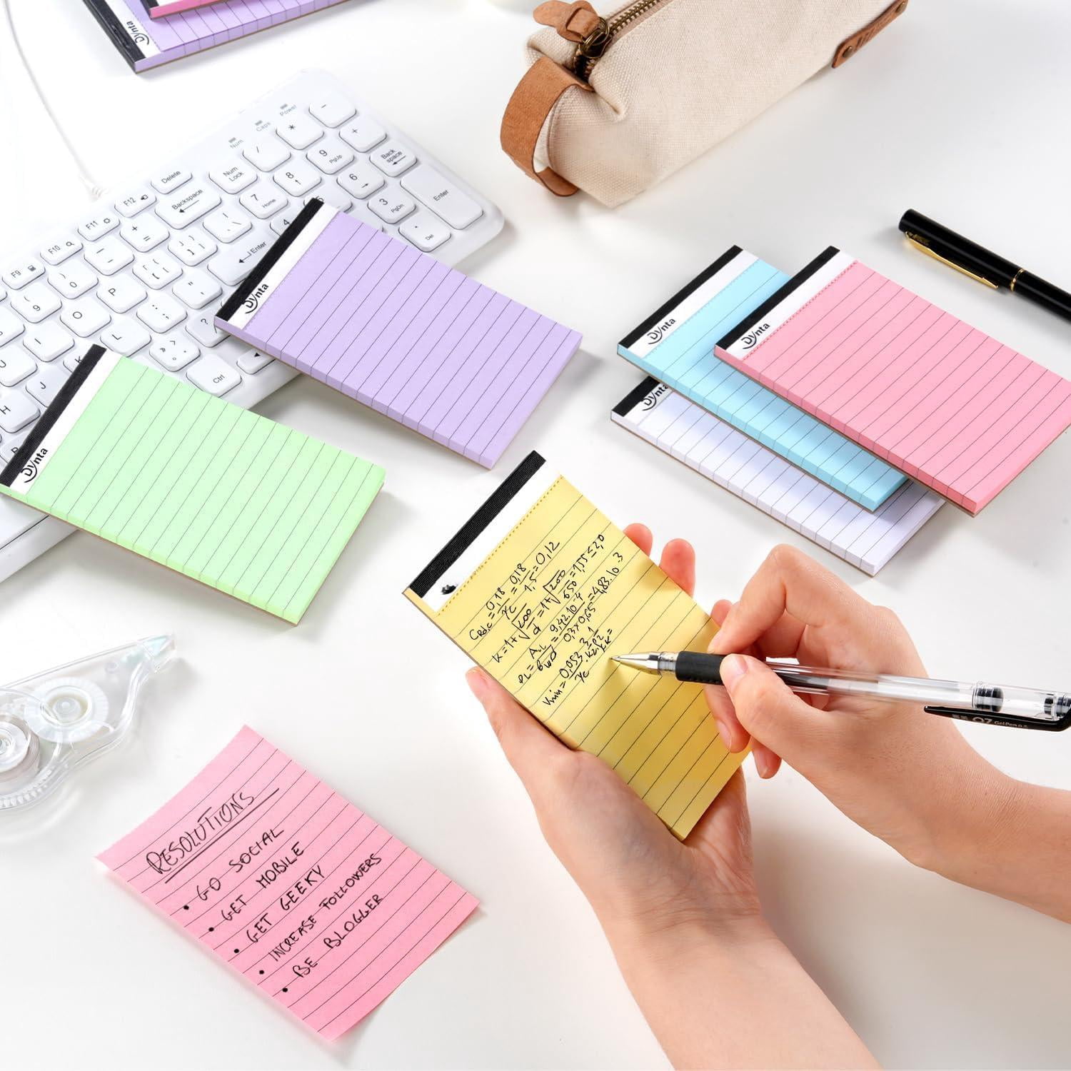 36 3x5 Note Pads  45 Sheets Per College Ruled Mini Writing 80gsm Colored Paper 1620 Multicolor Cute Notepads For Gift