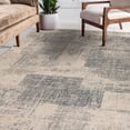 thumbnail image 5 of HomeRoots 531714 10 x 14 ft. Abstract Power Loom Rectangle Area Rug, Light Blue, 5 of 5