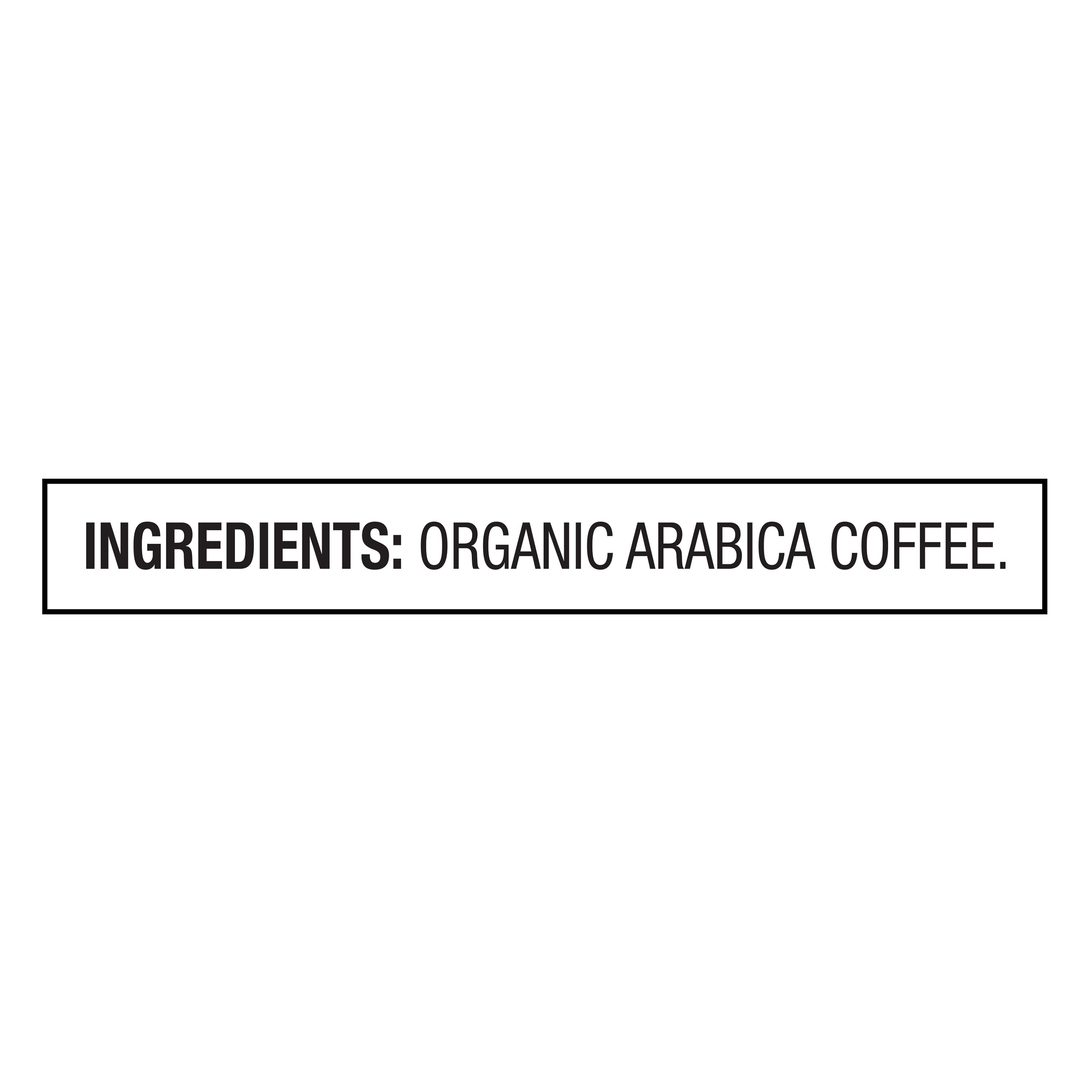 Great Value Organic Single Origin Brazil Ground Coffee, 12 oz