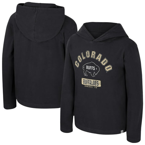 Youth Colosseum Black Colorado Buffaloes Simoleans Washed Hoodie