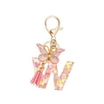 thumbnail image 1 of Fashion 26-letter Key Chain Pendant Butterflys Tassel Key Chain Elegant Fashion Multi-functional Use, 1 of 5