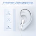 thumbnail image 4 of PYYNA-2-Pack MFi Certified Wired Earbuds for iPhone, in-Ear iPhone Headphones with Built-in Mic & Volume Control, Noise Isolation, Compatible with iPhone 14 13 12 11 X 8 7 SE Pro Max Plus All iOS Dev, 4 of 4