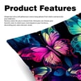 thumbnail image 2 of Flower Butterfly Chair Pillow Covers Set of 2 Throw Pillow Decorative Pillows Velvet with Unique Patterns for Various Occasions - Available in 16x16, 18x18, and 20x20 Inches, 2 of 6