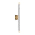 thumbnail image 4 of Callaway 2-Light Wall Sconce in White Marble with Warm Brass, 4 of 5
