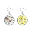 thumbnail image 1 of Otoño Coliseo Roma Italia Graffiti Pendiente Sol Flor Pendiente Joyas Moda Unbranded M, 1 of 3
