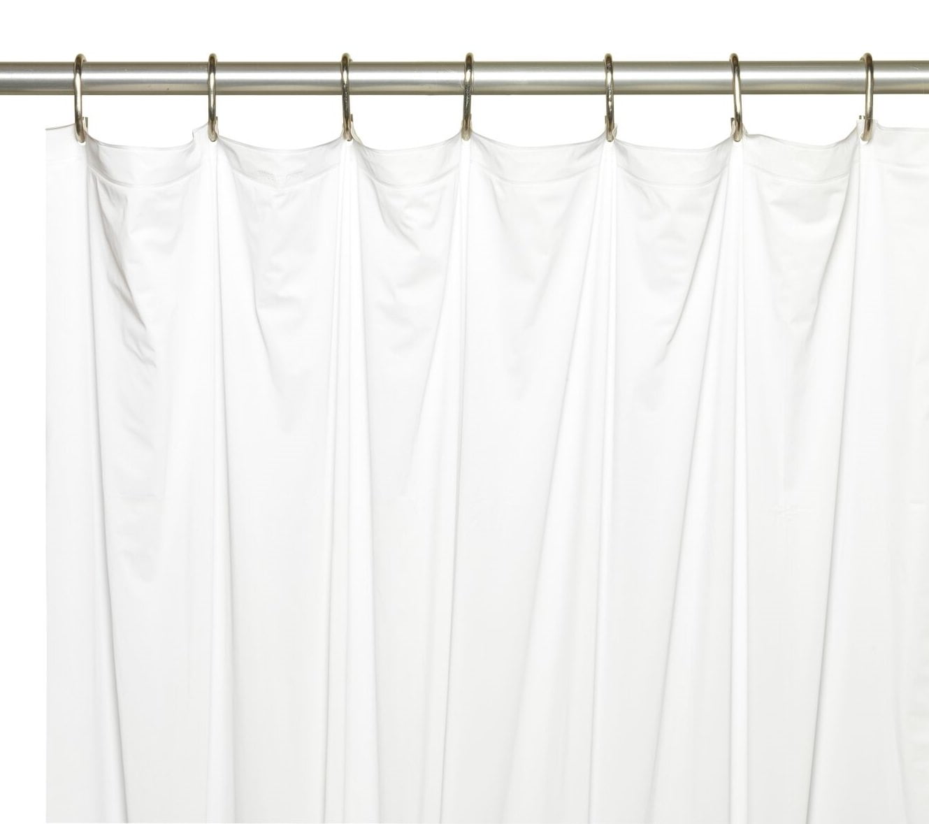 Royal Bath Extra Long 5 Gauge Vinyl Shower Curtain Liner With Metal