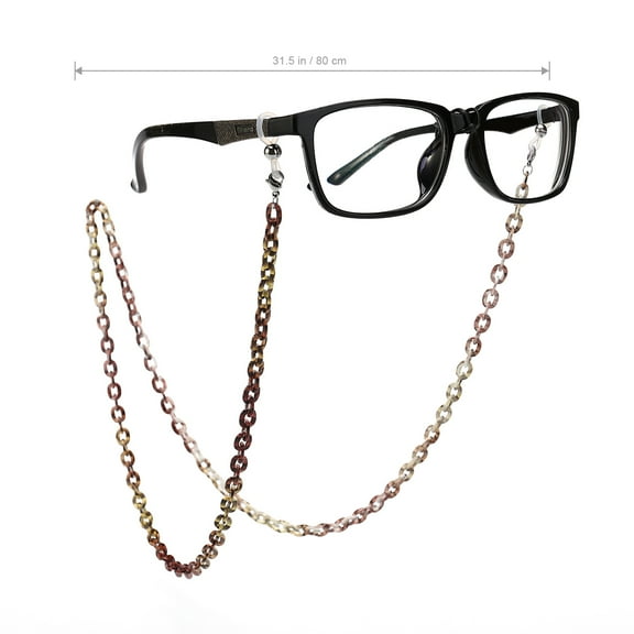 KALLORY 1Pcs Eye Glasses Chain For Women Aluminum Keeps Glasses In Place