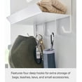 thumbnail image 4 of Yamazaki Home Magnetic Entryway Rack, White, Steel, Magnetic, 4 of 7