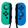 thumbnail image 2 of JenDore Blue Green Silicone Nintendo Switch Joy-con Protective Shell Covers & Thumb Grips Set, 2 of 6
