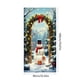 thumbnail image 3 of Cubierta navideña para puerta de 35 x 71 pulgadas con estampado de Papá Noel | Decoración navideña para puerta de entrada y uso interior | Tejido de poliéster duradero | Fácil de instalar, 3 of 5