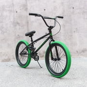 cubsala 20 in Freestyle BMX Kids Bike for Age 6-14 Years Old Boys Girls , Black & Green