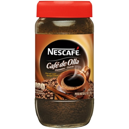 NESCAFE CAFE DE OLLA Cinnamon Instant Coffee Beverage 6.7 oz. Jar