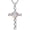 04-April-Diamond, variant on Garnet Cross Necklace for Women 925 Sterling Silver Christian January Birthstone Necklace Heart Cross Pendant Jewelry Birthday Anniversary Christmas Gifts for Mom Wife Daughter Sister