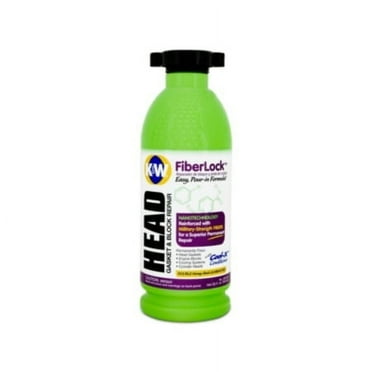 K&W FiberLock Head Gasket & Block Repair – 32 fl oz – Cooling System Sealant for Cars and Trucks – Antifreeze & Coolant Additive