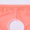 thumbnail image 5 of TANBOM Men's Holes Briefs Mesh Nylon Triangle Underwear Orange M 1-Pack, 5 of 6