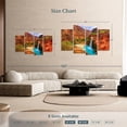 thumbnail image 4 of Elephant Stock Havasupai Canyon Falls Wall Art - Horizontal Multi Panel Canvas - Living Room Wall Decor - Nature Multi Panel - Brown And Blue Decor - 52" x 32", 4 of 8