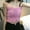 Pink, variant on MESSUEN Spaghetti Strap Tank Top Going Out Tops Crew Neck Camisole Lace Jacket Blouse Solid Strap Vest Suspender Color Stitching Women Blouse Tee Shirts Womens Summer Shirts Black One Size