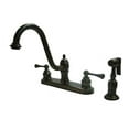 thumbnail image 1 of Kingston Brass KB3115BLBS 8 Inch Center Kitchen Faucet With Brass Side Sprayer - Oil Rubbed Bronze, 1 of 1